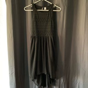 Black high low dress